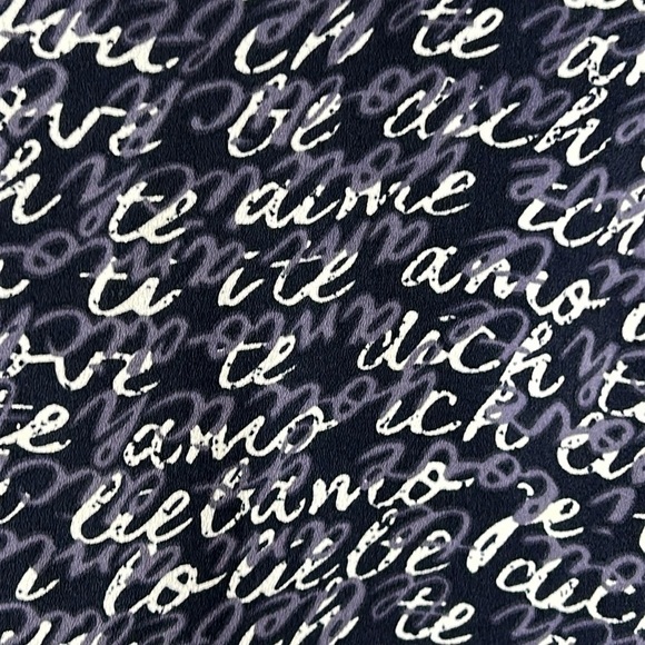 CAbi 5336 Te Amo Blouse Blue White Size Medium - Picture 14 of 16